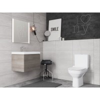 Напольный безободковый унитаз Cersanit City Clean On 011 3/5 DPL EO slim, крышка-сиденье с микролифтом, белый, S-KO-CIT011-3/5-COn-S-DL-w, 61225