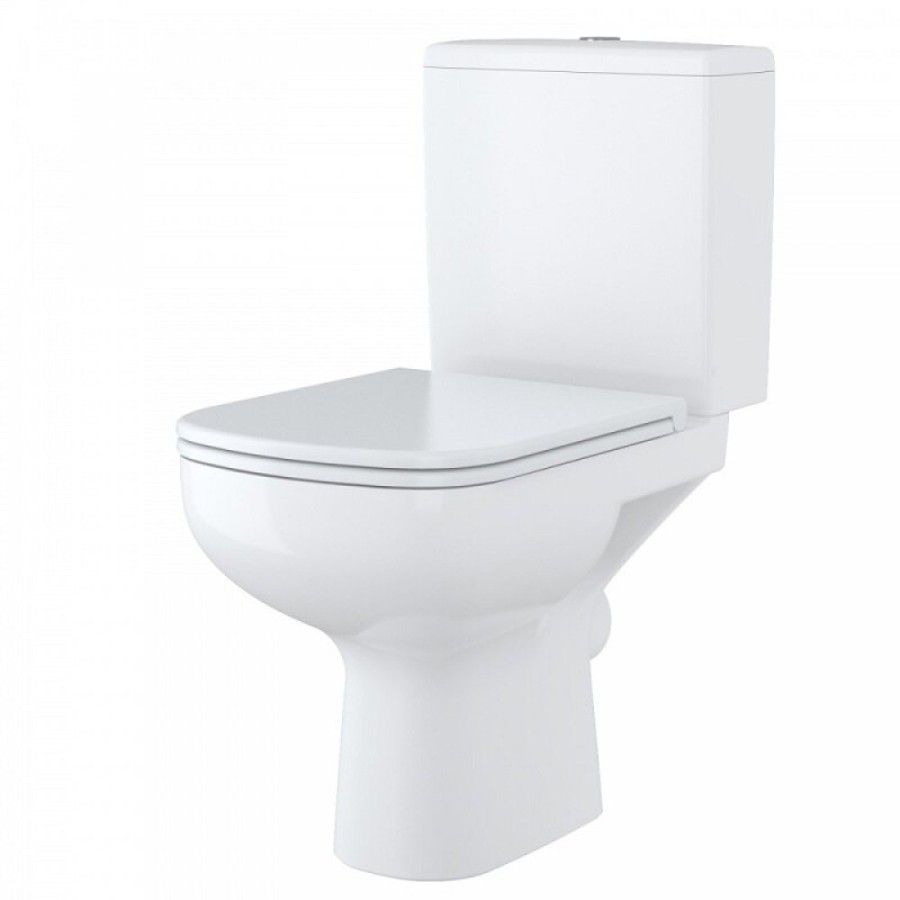 Напольный унитаз Cersanit Colour KO-COL011-3/5-COn-DL-w сиденье микролифт, белый