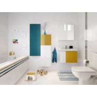 Напольный унитаз Cersanit Colour KO-COL011-3/5-COn-DL-w сиденье микролифт, белый