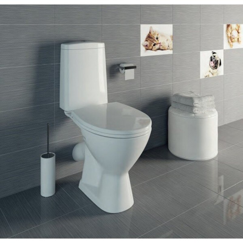 Напольный унитаз Cersanit Just сиденье микролифт, S-KO-JUS031-3/6-PL-w (64073)