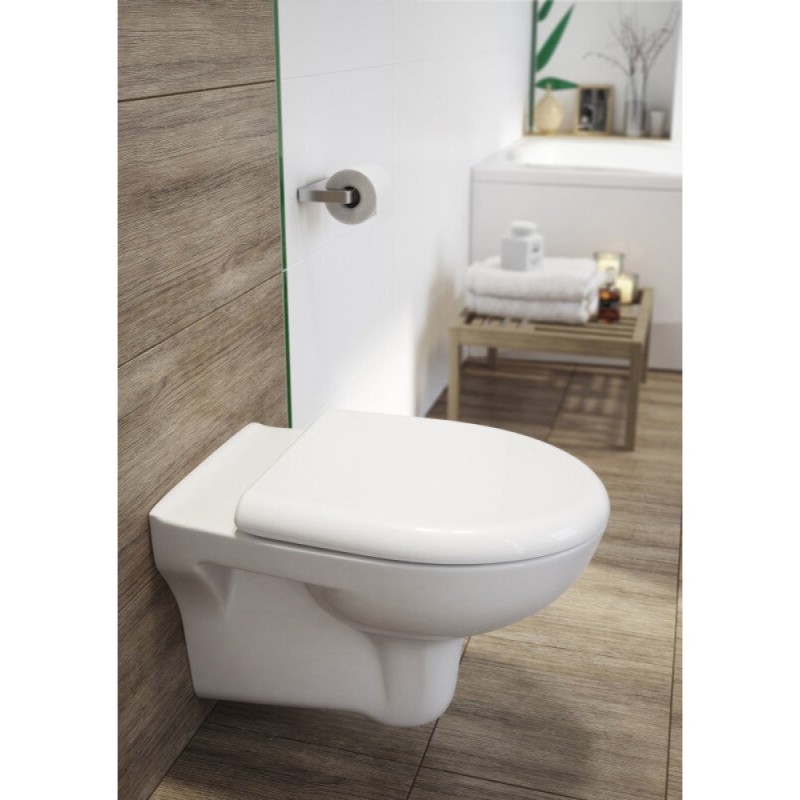 Напольный безободковый унитаз Cersanit Nature S-KO-NTR011-3/5-COn-DL-w, сиденье микролифт