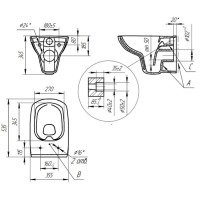 Подвесной безободковый унитаз Cersanit Carina XL Clean On DPL EO slim, крышка-сиденье с микролифтом, белый, S-MZ-CARINA-XL-COn-S-DL-w, 62955
