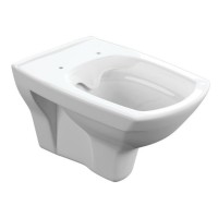 Подвесной безободковый унитаз Cersanit Carina XL Clean On DPL EO slim, крышка-сиденье с микролифтом, белый, S-MZ-CARINA-XL-COn-S-DL-w, 62955