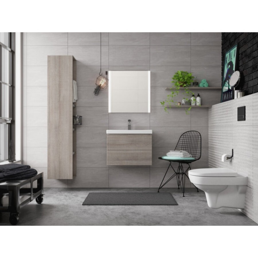Подвесной безободковый унитаз Cersanit City Clean On DPL EO slim, крышка-сиденье с микролифтом, белый, S-MZ-CITY-COn-S-DL-w, 60436