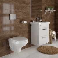 Подвесной унитаз Cersanit Delfi S-MZ-DELFI-PL, безободковый, с сиденьем микролифт, белый