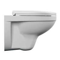 Подвесной унитаз Cersanit Delfi S-MZ-DELFI-PL, безободковый, с сиденьем микролифт, белый