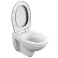 Подвесной унитаз Cersanit Delfi S-MZ-DELFI-PL, безободковый, с сиденьем микролифт, белый