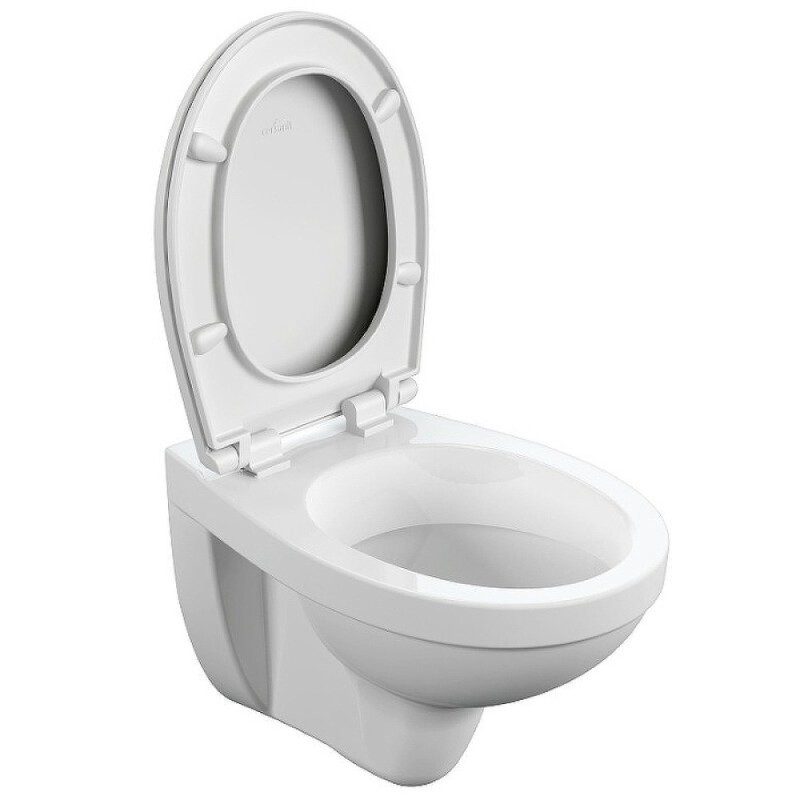 Подвесной унитаз Cersanit Delfi S-MZ-DELFI-PL, безободковый, с сиденьем микролифт, белый