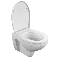 Подвесной унитаз Cersanit Delfi S-MZ-DELFI-PL, безободковый, с сиденьем микролифт, белый