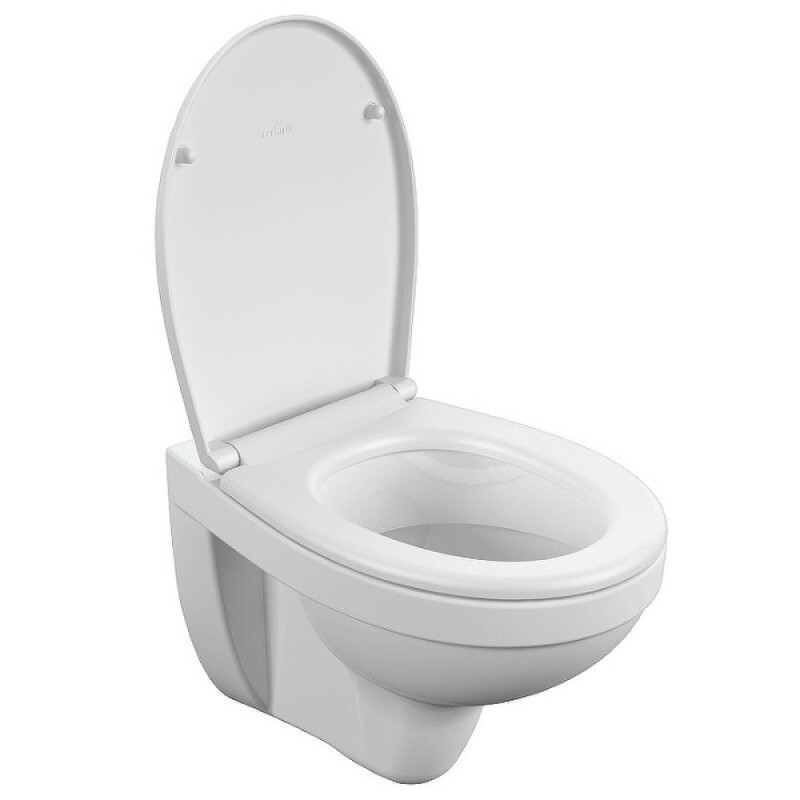 Подвесной унитаз Cersanit Delfi S-MZ-DELFI-PL, безободковый, с сиденьем микролифт, белый