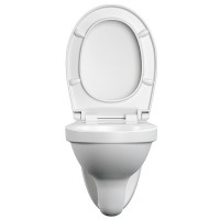 Подвесной унитаз Cersanit Delfi S-MZ-DELFI-PL, безободковый, с сиденьем микролифт, белый