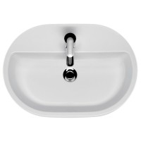 Раковина Cersanit Caspia oval S-UM-CAS60/1-O-w, 60 x 42 x 15 см