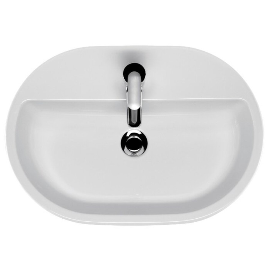 Раковина Cersanit Caspia oval S-UM-CAS60/1-O-w, 60 x 42 x 15 см