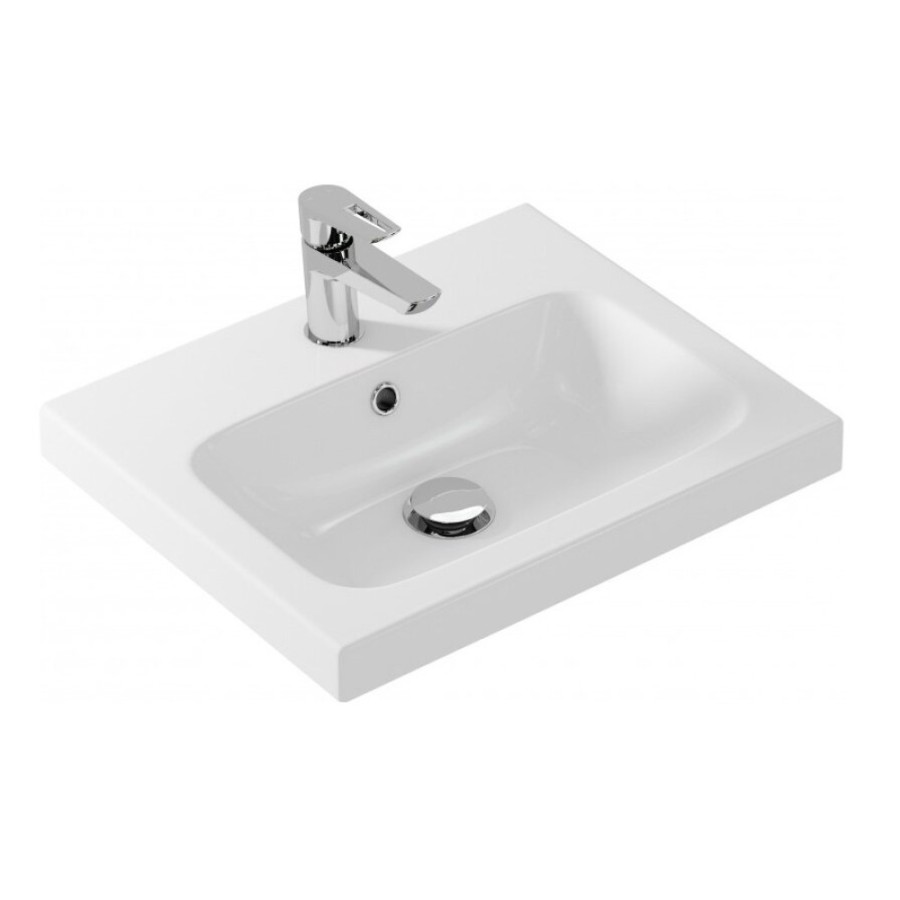 Раковина Cersanit Colour S-UM-COL50/1-w 50 см, прямоугольная, белый, 60919