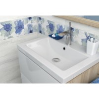 Раковина Cersanit Como S-UM-COM50/1-w, 50 см, накладная, белая