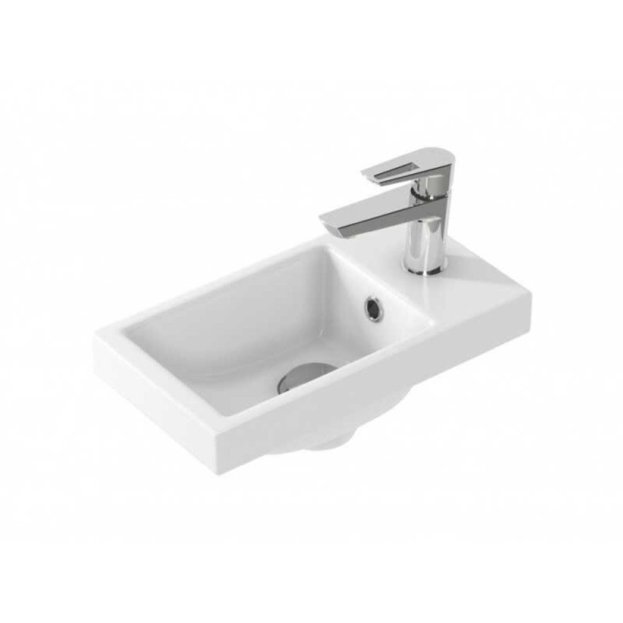 Раковина Cersanit Moduo, 40 S-UM-MOD40/1, 40 x 22 см, цвет белый