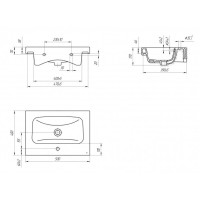 Раковина Cersanit Moduo S-UM-MOD50/1 50, белый