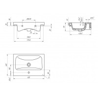 Раковина Cersanit Moduo S-UM-MOD60/1 60, белый
