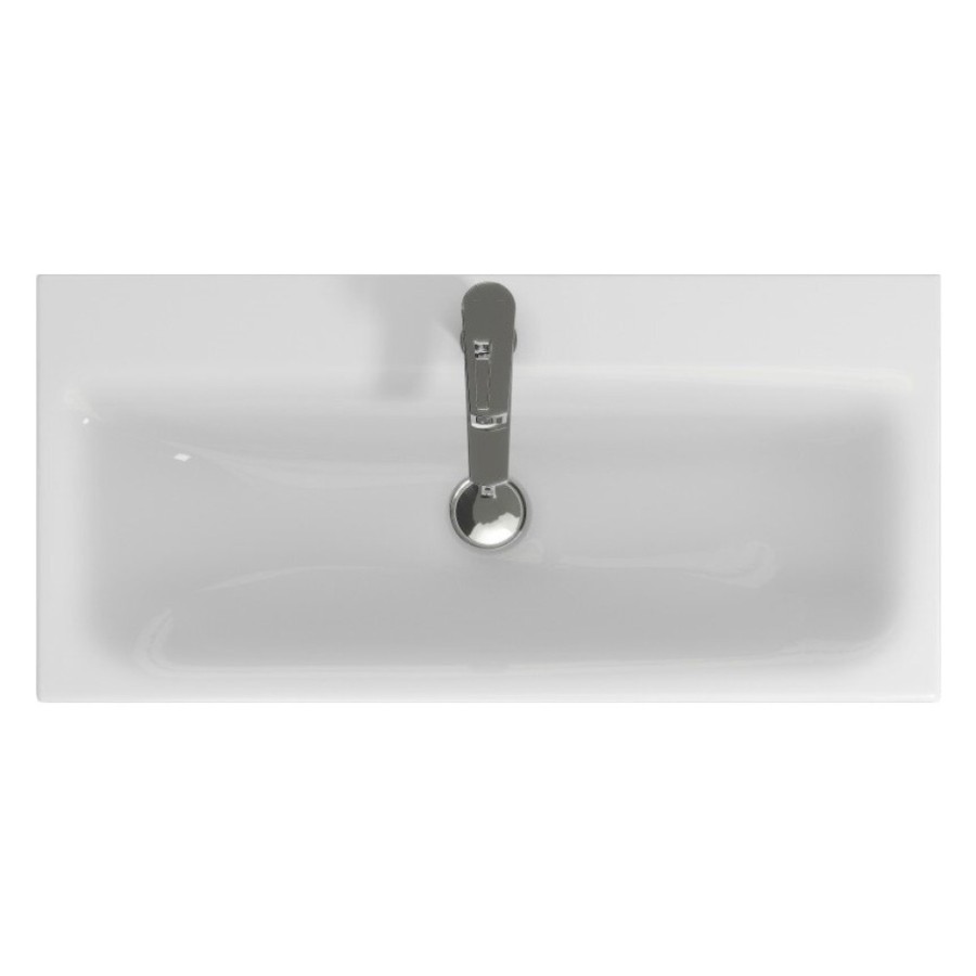 Раковина Cersanit Moduo Slim S-UM-MOD80SL/1 80 см, прямоугольная, белый, 60824