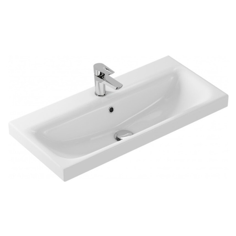 Раковина Cersanit Moduo Slim S-UM-MOD80SL/1 80 см, прямоугольная, белый, 60824