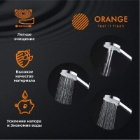 Душевая лейка Orange O-Shower S02HS, 3 режима, цвет хром
