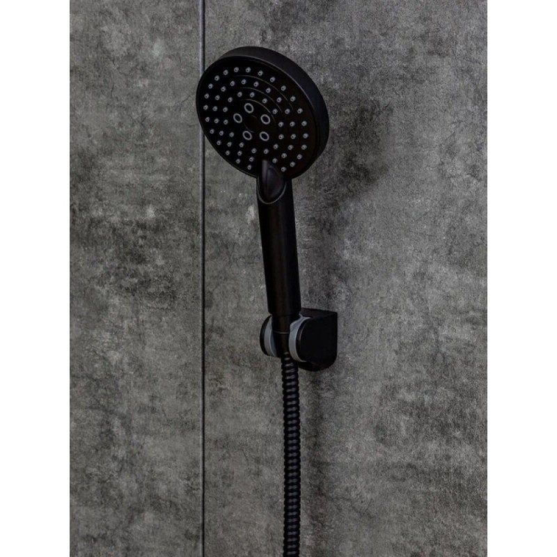 Душевая лейка Orange O-Shower S02HSB, 3 режима, цвет черный матовый