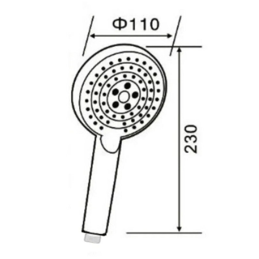 Душевая лейка Orange O-Shower S02HSW, 3 режима, цвет белый матовый