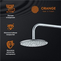 Верхний душ с регулировкой угла наклона Orange, 23 х 23 см, хром, S05TS