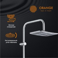 Душевой гарнитур Orange, хром, 2 режима струи, S10cr