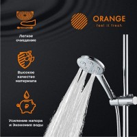Душевая лейка Orange, 1 режим струи, хром, S11HS