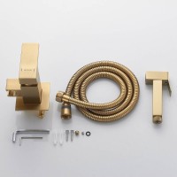 Гигиенический душ Shevanik, S127G, со смесителем, золотой сатин