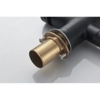Смеситель для кухонной мойки Shevanik S128H, с подключением к фильтру, цвет черный матовый