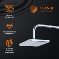 Верхний душ с регулировкой угла наклона Orange, 25 х 19 см, прямоугольный, хром, S12TS