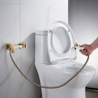 Гигиенический душ Shevanik, S137G, со смесителем, золотой сатин