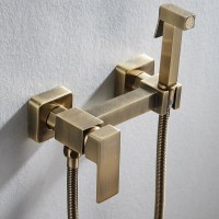 Гигиенический душ Shevanik S137Q, со смесителем, цвет бронза