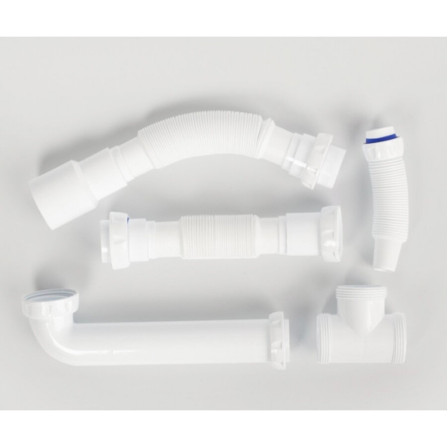 Сифон для двойной мойки Iddis Kitchen Line с выпуском 3 1/2 с переливом и отводом, хром, S21UPS0i84