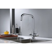 Смеситель для кухонной мойки Shevanik S228, с подключением к фильтру, цвет хром