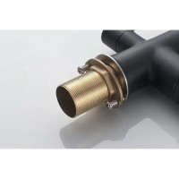 Смеситель для кухонной мойки Shevanik S228H, с подключением к фильтру, цвет черный матовый