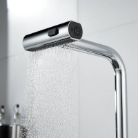 Смеситель для кухонной мойки Shevanik S263, с выдвижным изливом, цвет хром