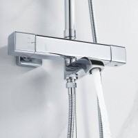 Душевая система Shevanik S3096, термостатическая, цвет хром