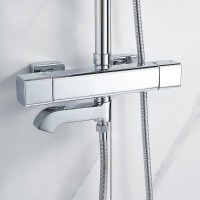 Душевая система Shevanik S3096, термостатическая, цвет хром