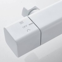 Душевая система Shevanik S3096C, термостатическая, цвет белый матовый