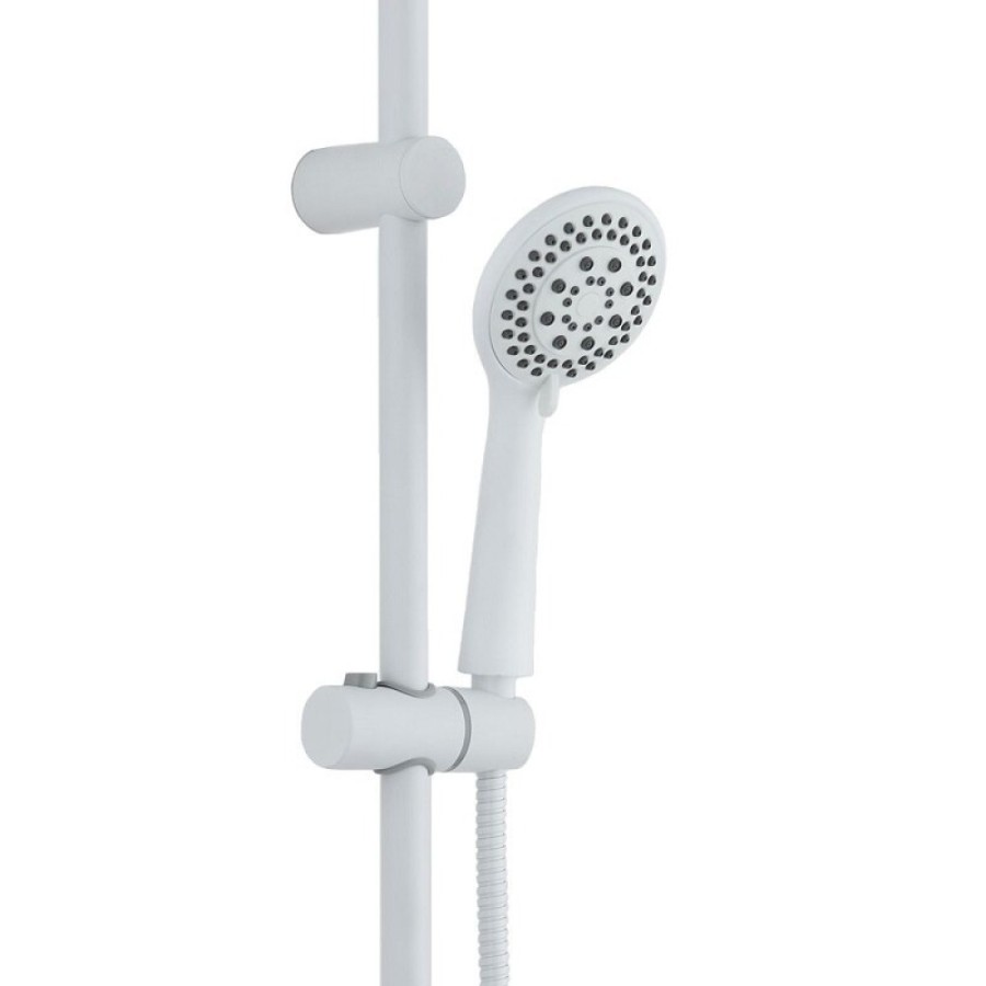 Душевой гарнитур Orange O-Shower S3w, с тропическим душем, цвет белый