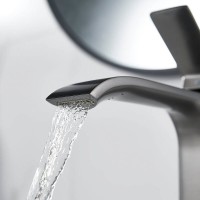 Смеситель для раковины Shevanik S4011T, вороненая сталь, gunmetal