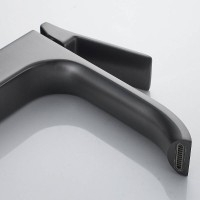 Смеситель для раковины Shevanik S4011T, вороненая сталь, gunmetal