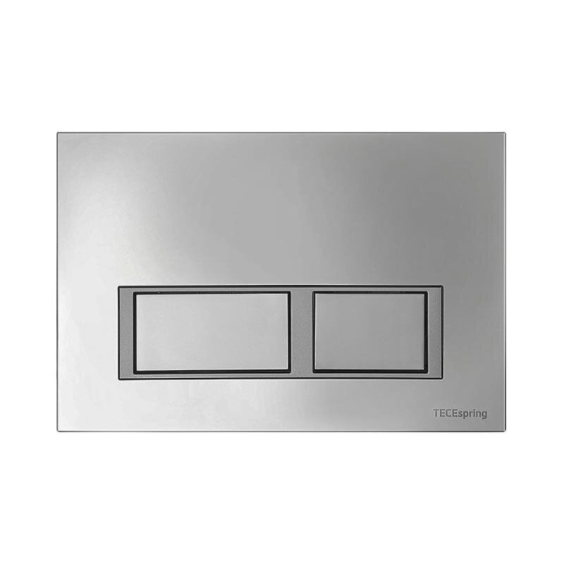 Инсталляция для унитаза TECEspring S401201, с клавишей смыва, хром глянцевый, контур клавиш хром матовый