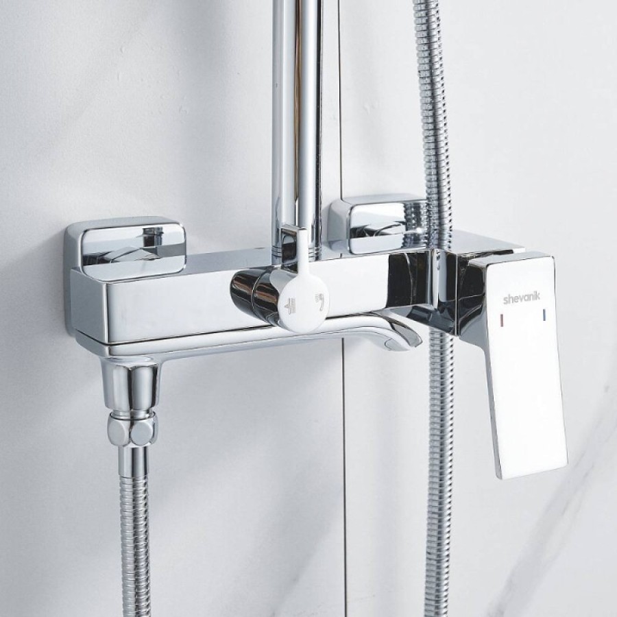 Душевая система Shevanik S4036, цвет хром