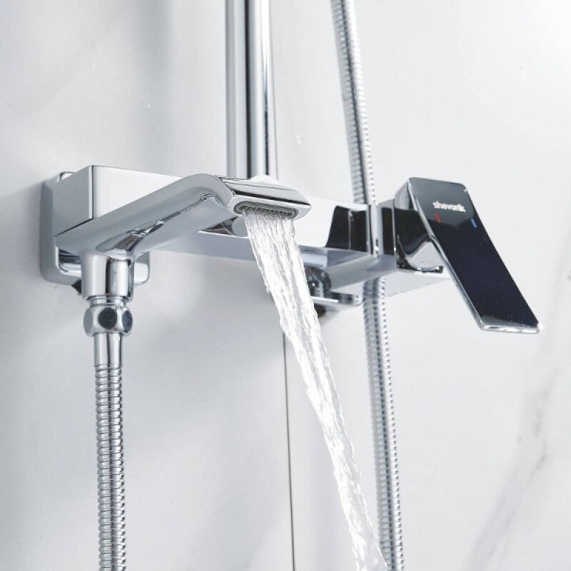 Душевая система Shevanik S4036, цвет хром