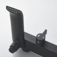 Душевая система Shevanik S4036H, цвет черный матовый