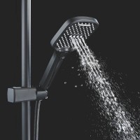 Душевая система Shevanik S4036H, цвет черный матовый
